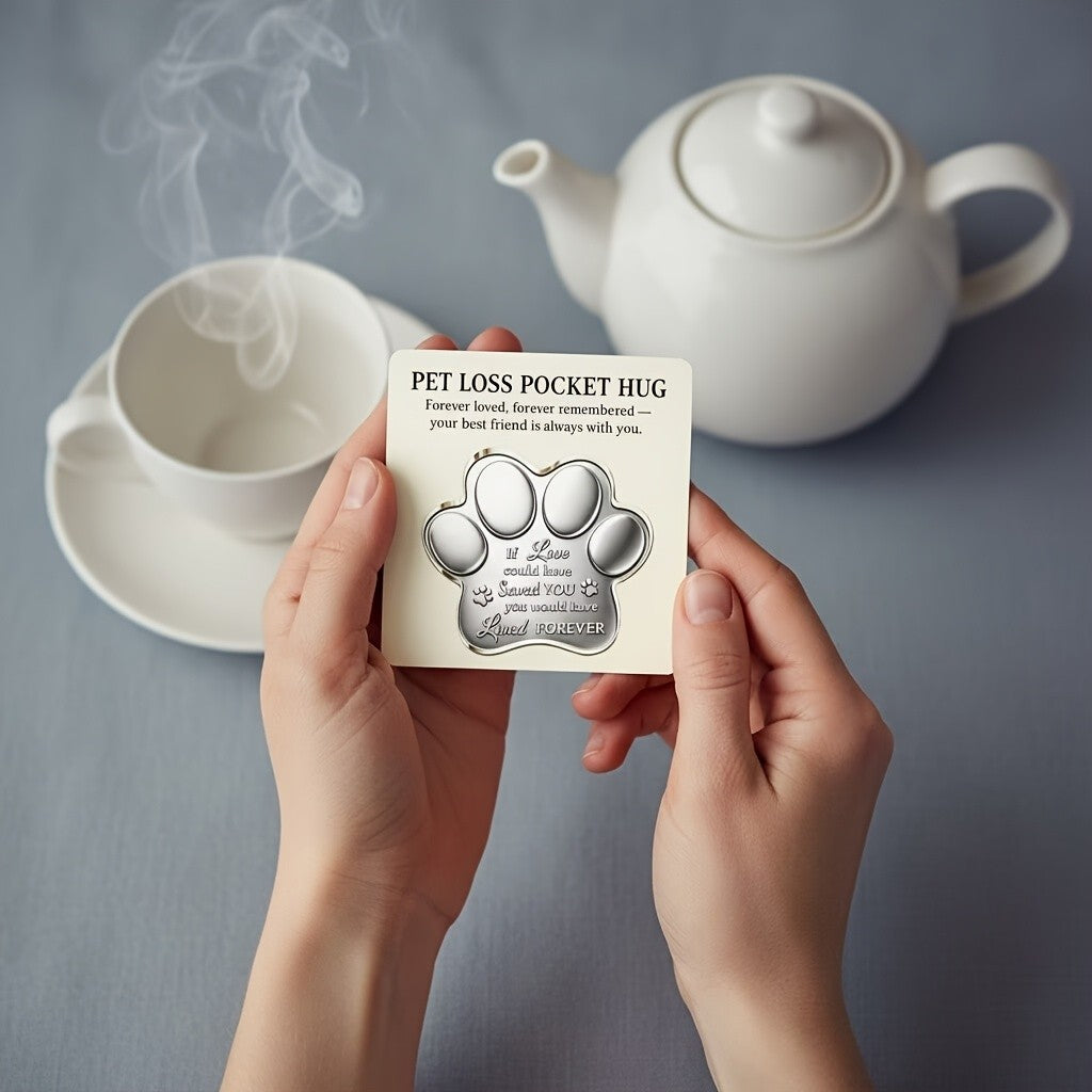 Paw Print Pocket Hug Card