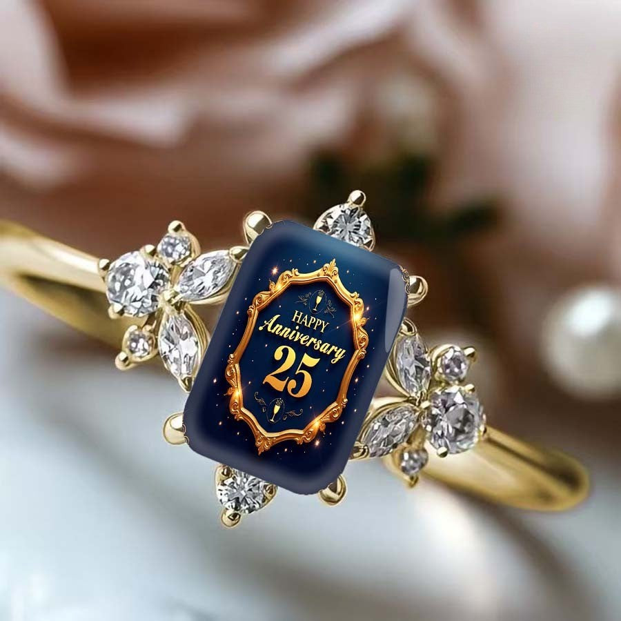 25th Anniversary Rectangular Ring