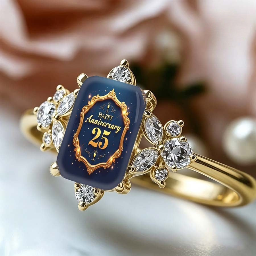 25th Anniversary Rectangular Ring