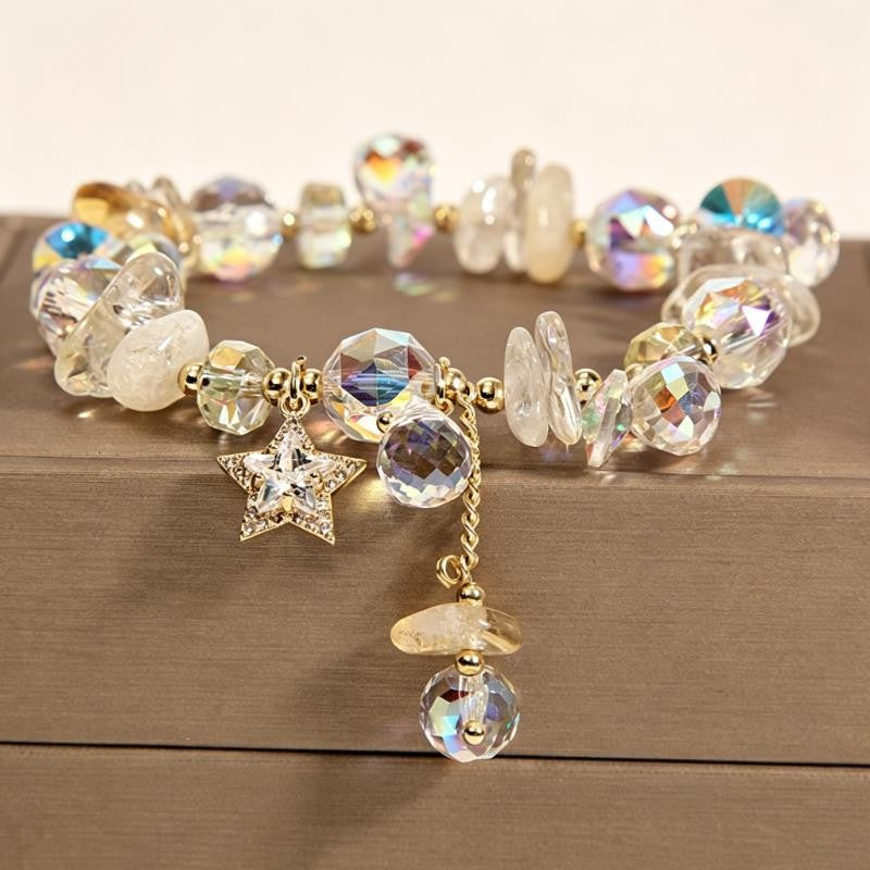 Iridescent Crystal Star Bracelet