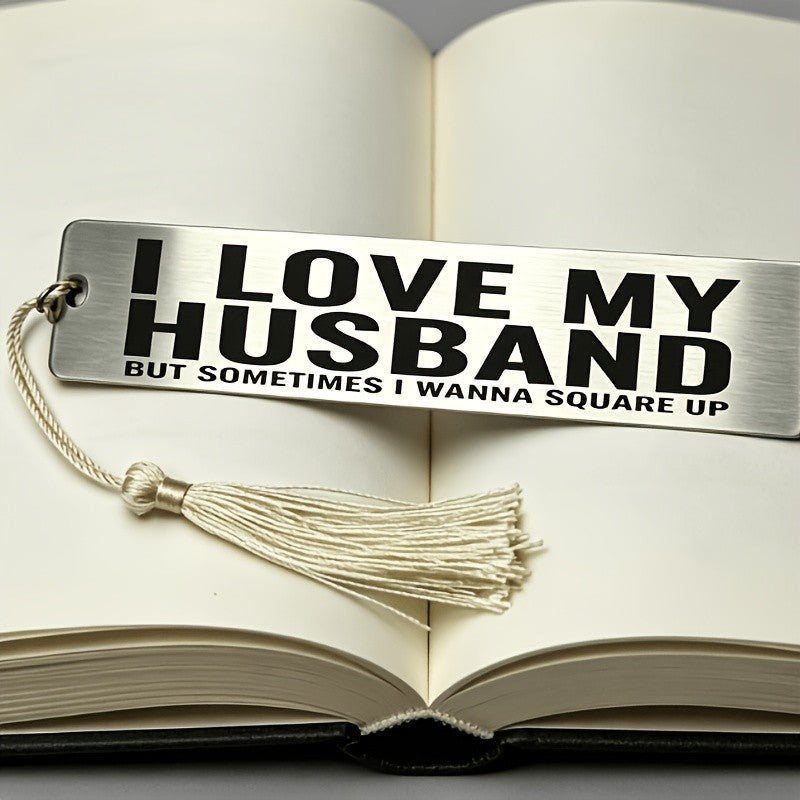 I Love My Husband Tassel Bookmark