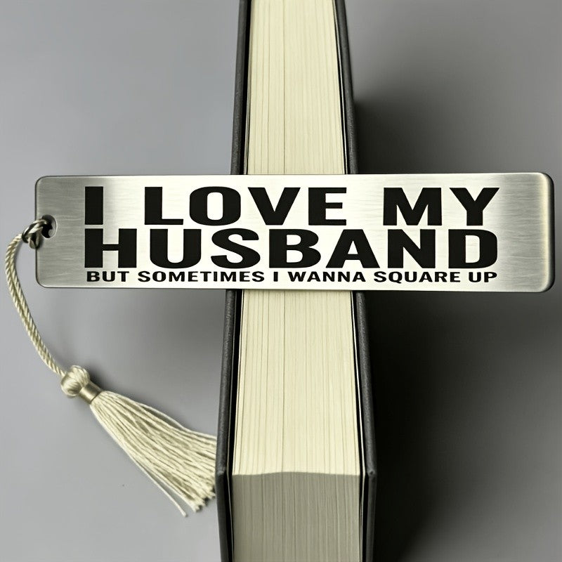 I Love My Husband Tassel Bookmark