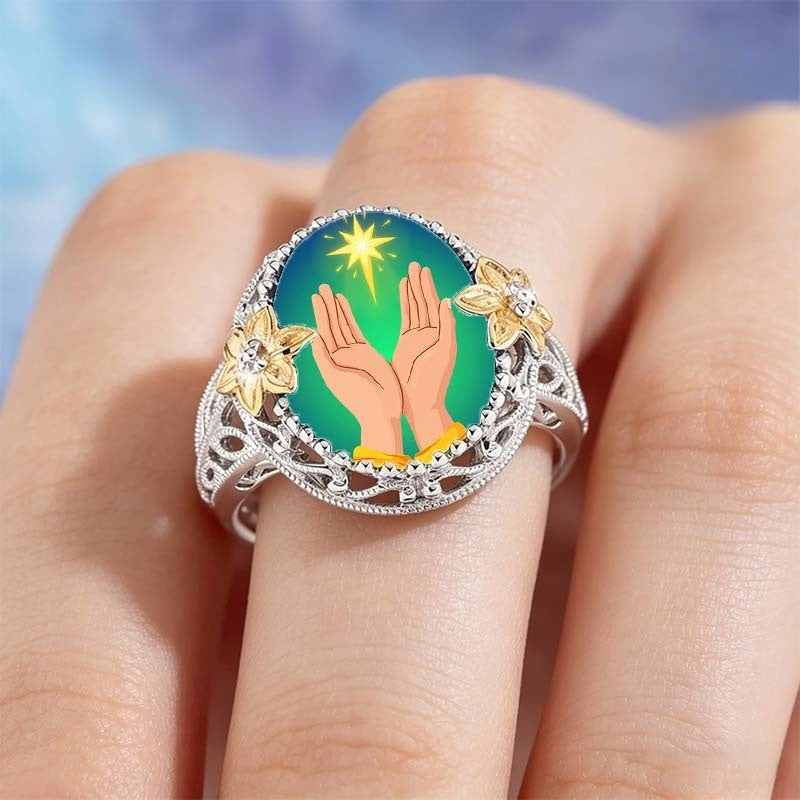 Praying Hands Statement Ring