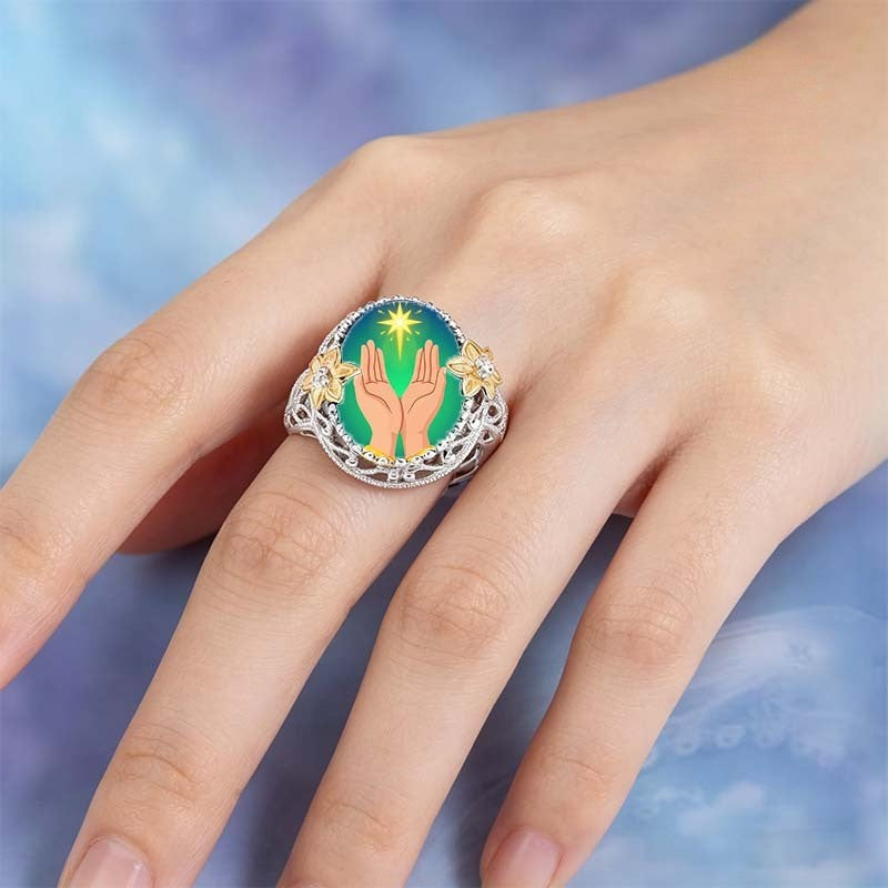 Praying Hands Statement Ring