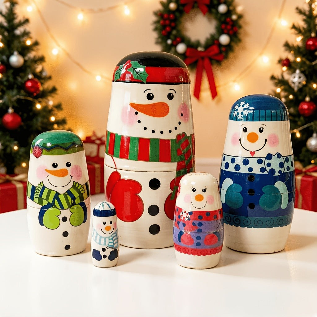 Snowman Nesting Doll Set