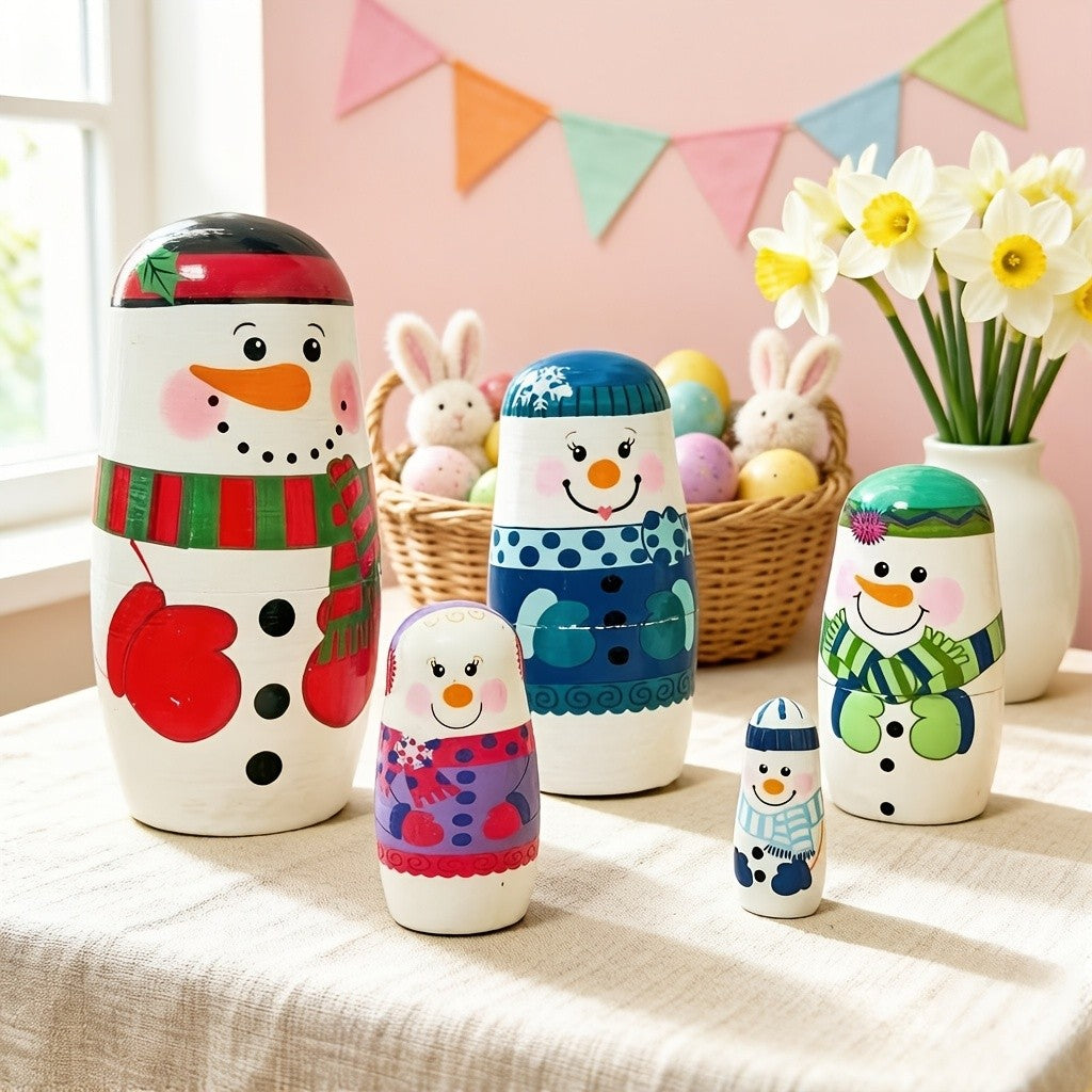 Snowman Nesting Doll Set