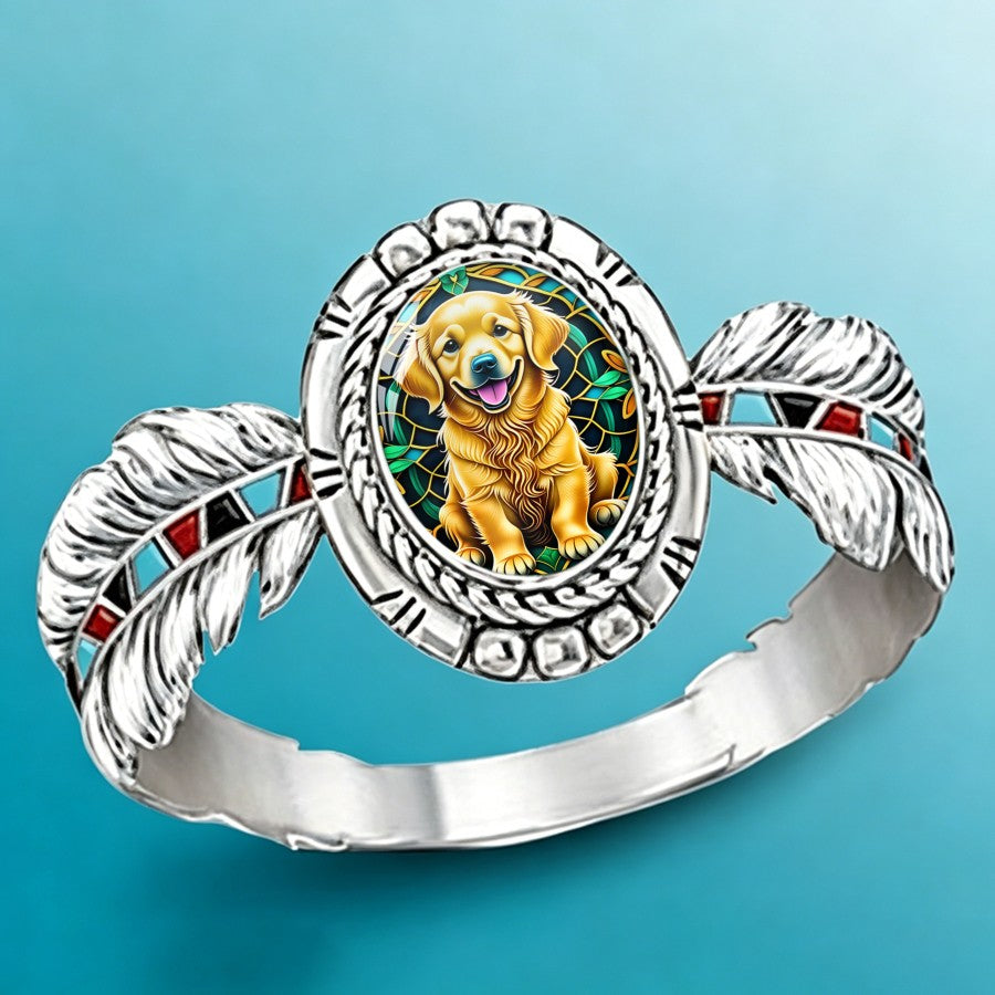 Golden Retriever Oval Ring