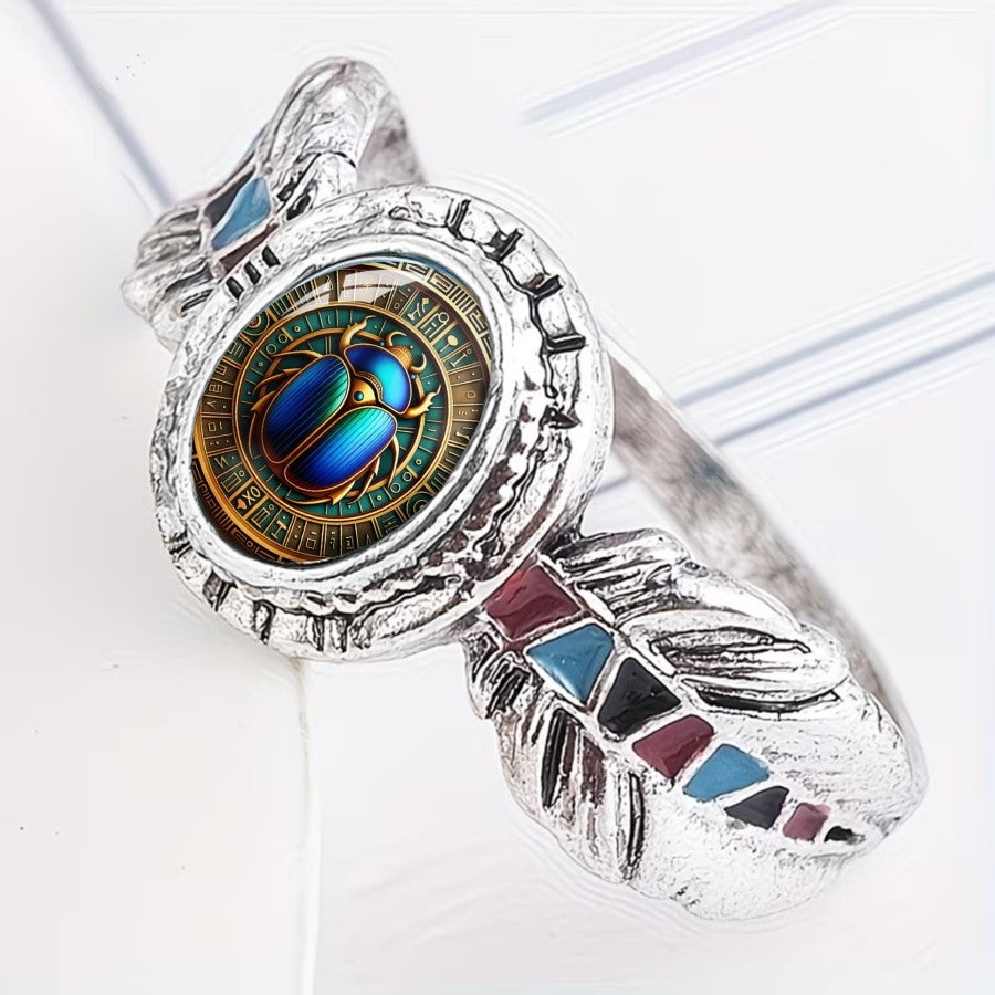 Scarab Beetle Statement Ring