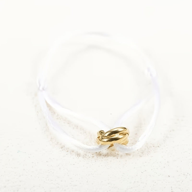 Three Ring Cord Bracelet