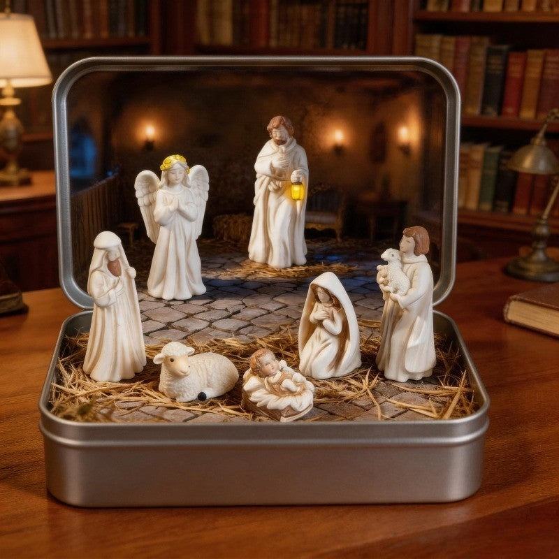 Portable Nativity Scene Set