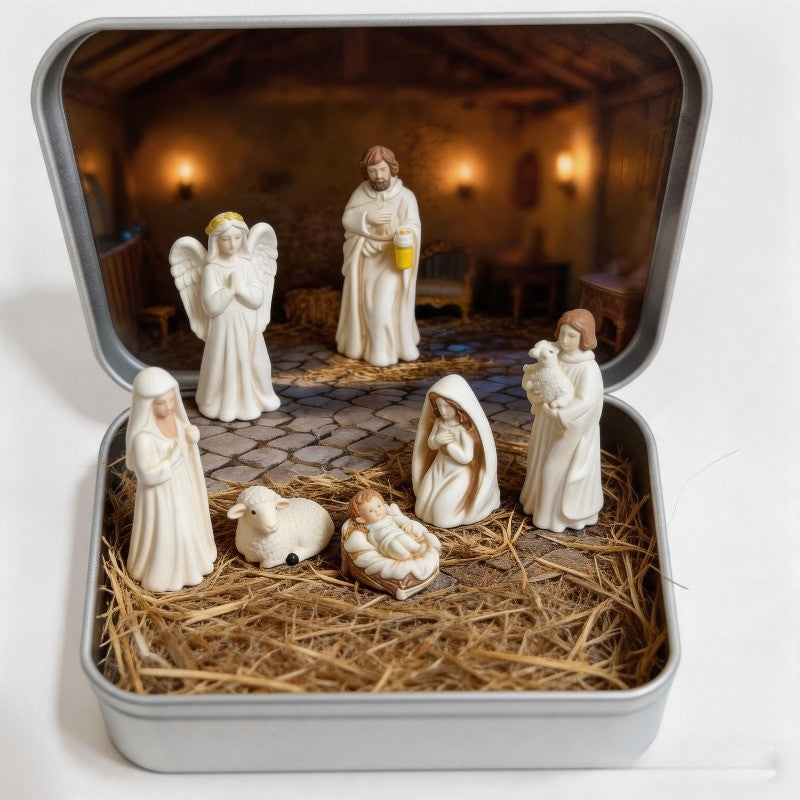 Portable Nativity Scene Set