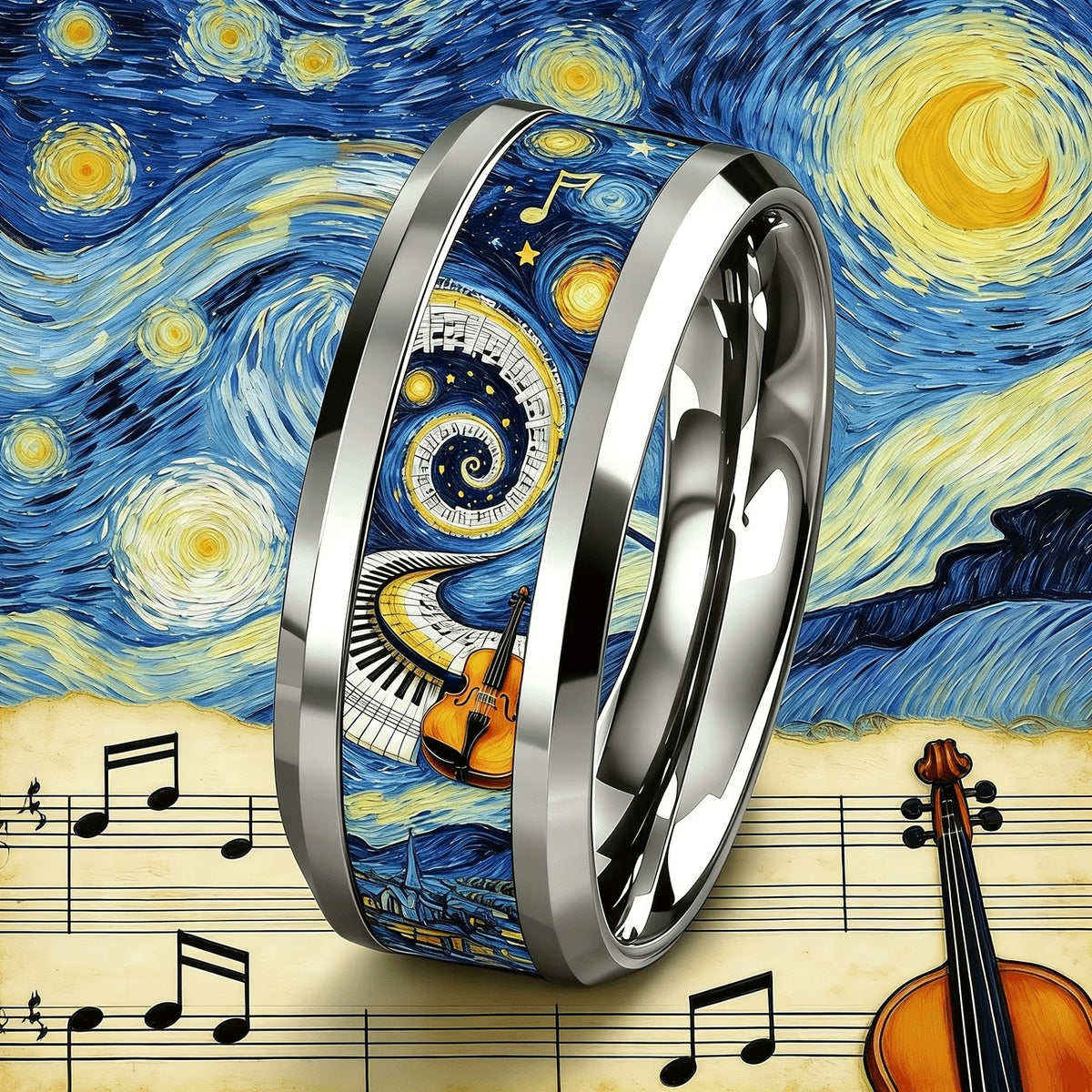 Starry Night Music Ring
