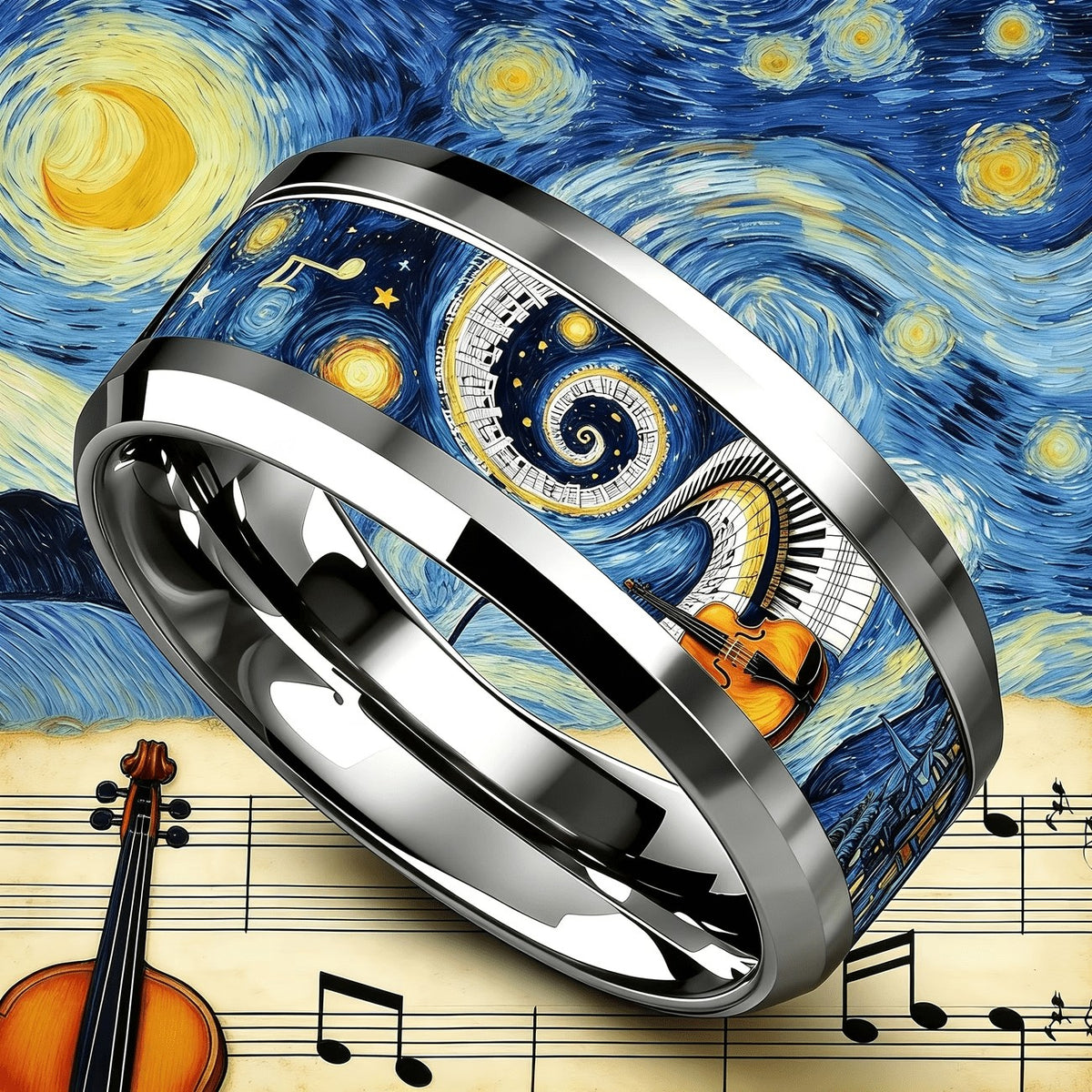 Starry Night Music Ring