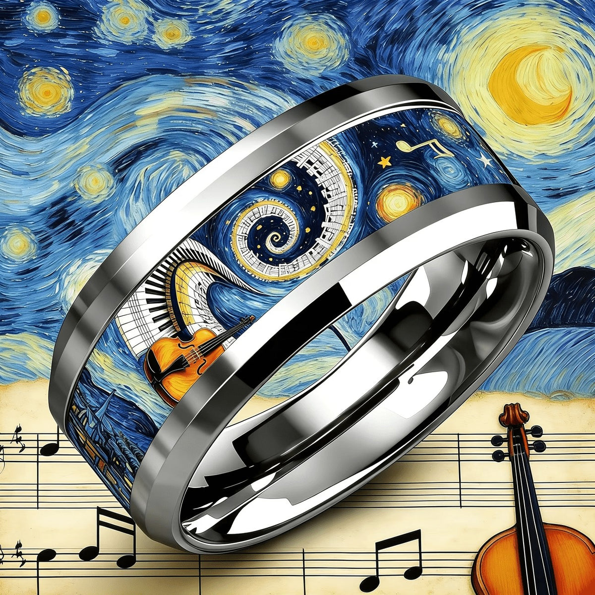 Starry Night Music Ring