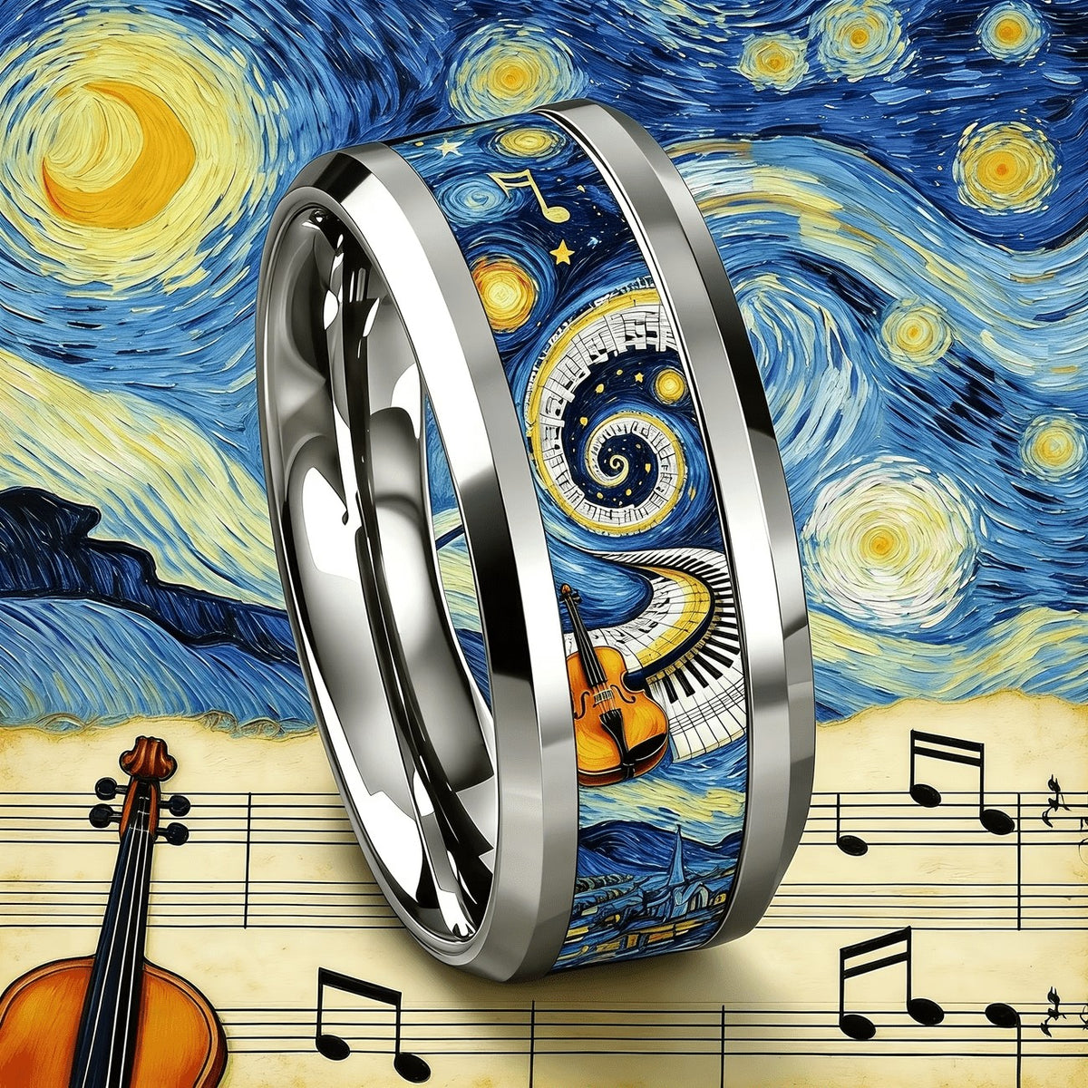 Starry Night Music Ring