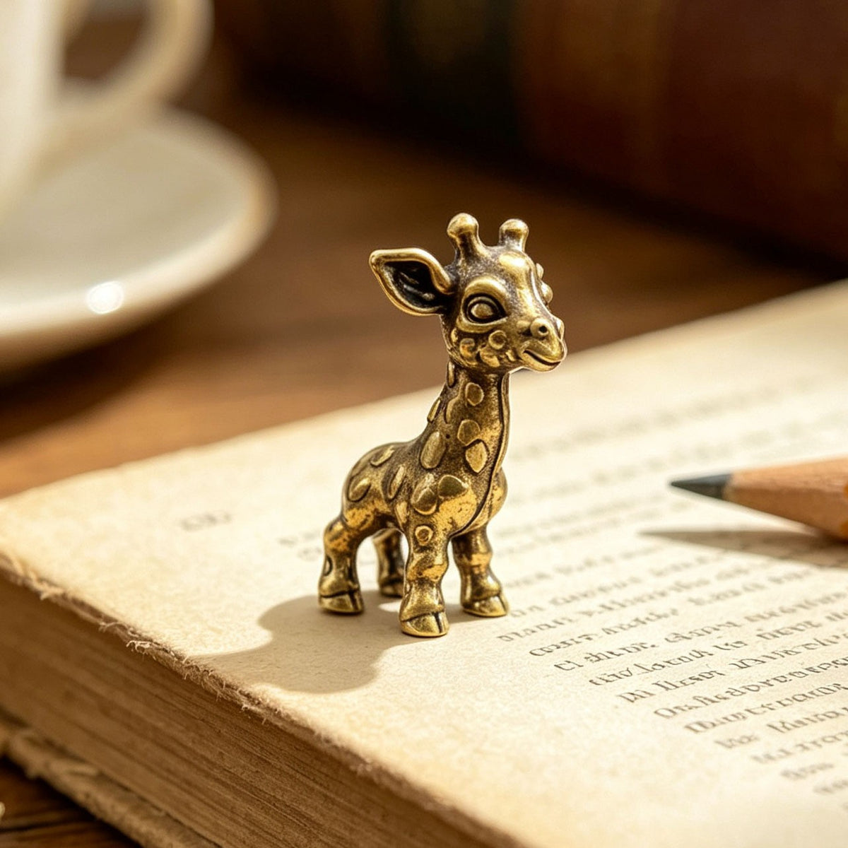Brass Giraffe Figurine