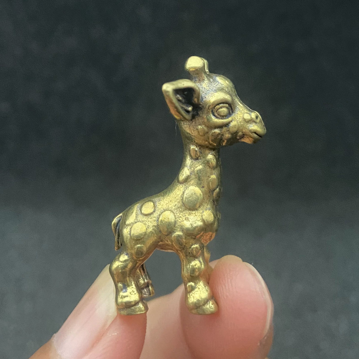 Brass Giraffe Figurine