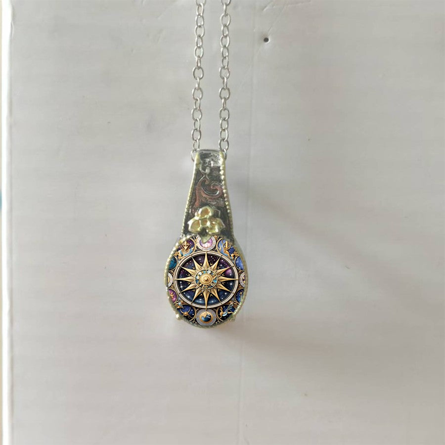 Celestial Compass Pendant Necklace