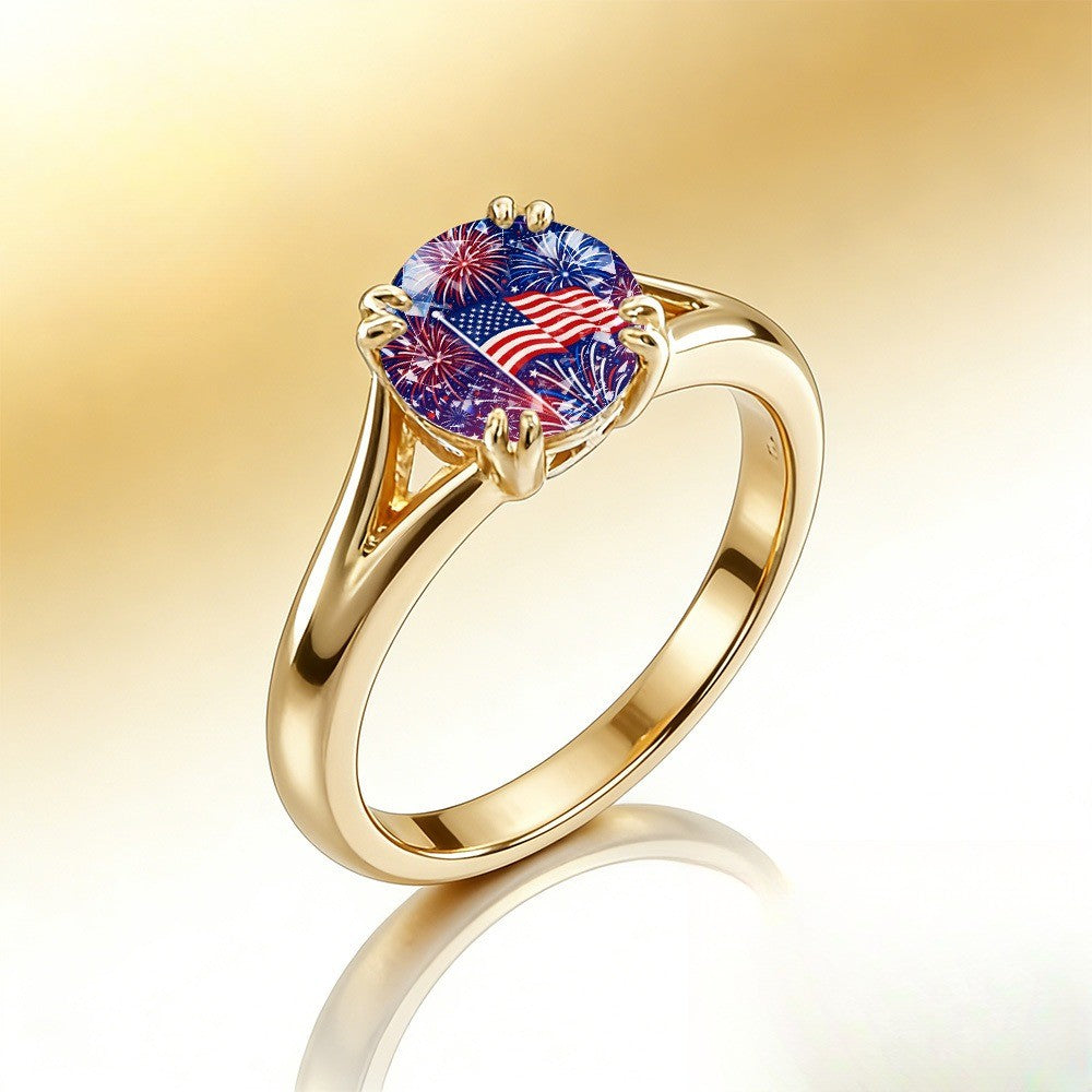 American Flag Firework Ring