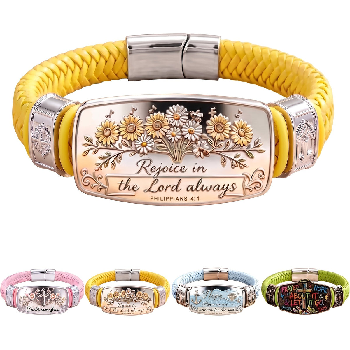 Hope Anchor Braided Bracelet