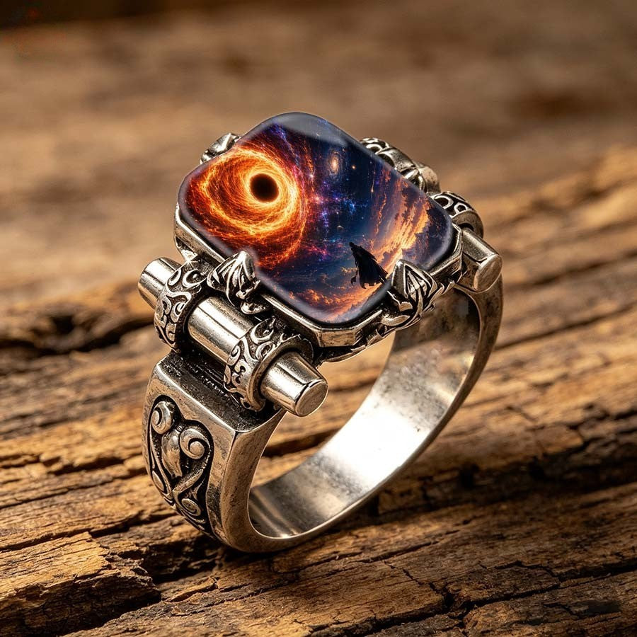 Black Hole Galaxy Square Ring