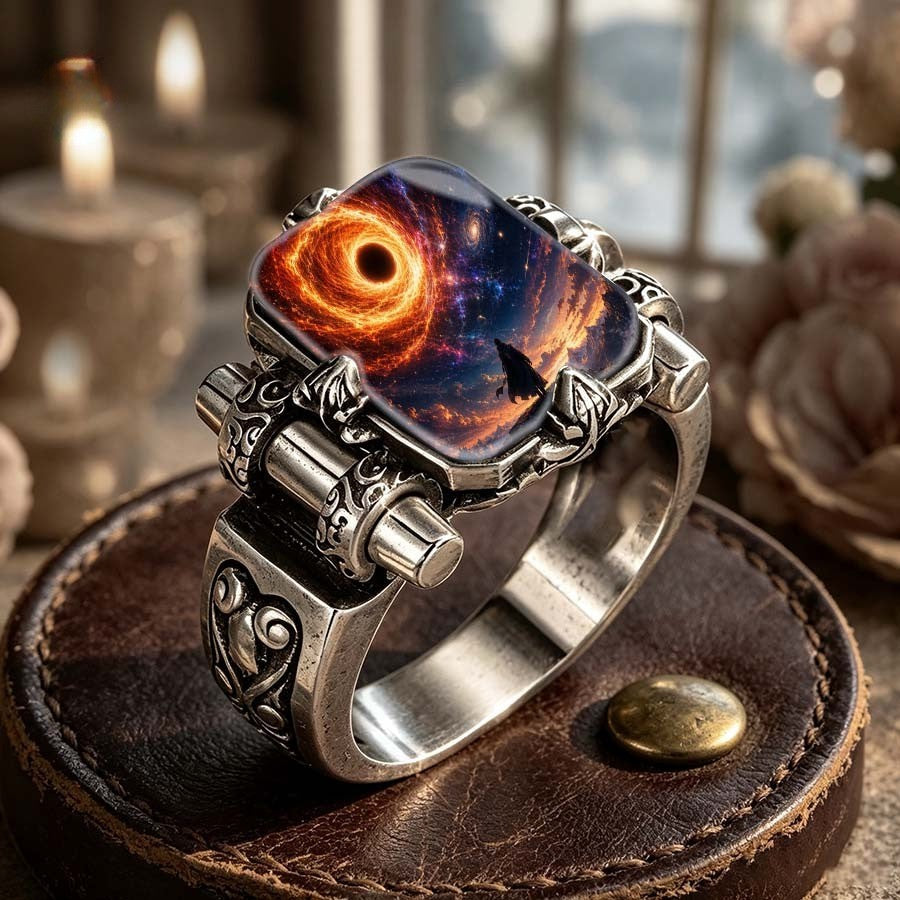 Black Hole Galaxy Square Ring
