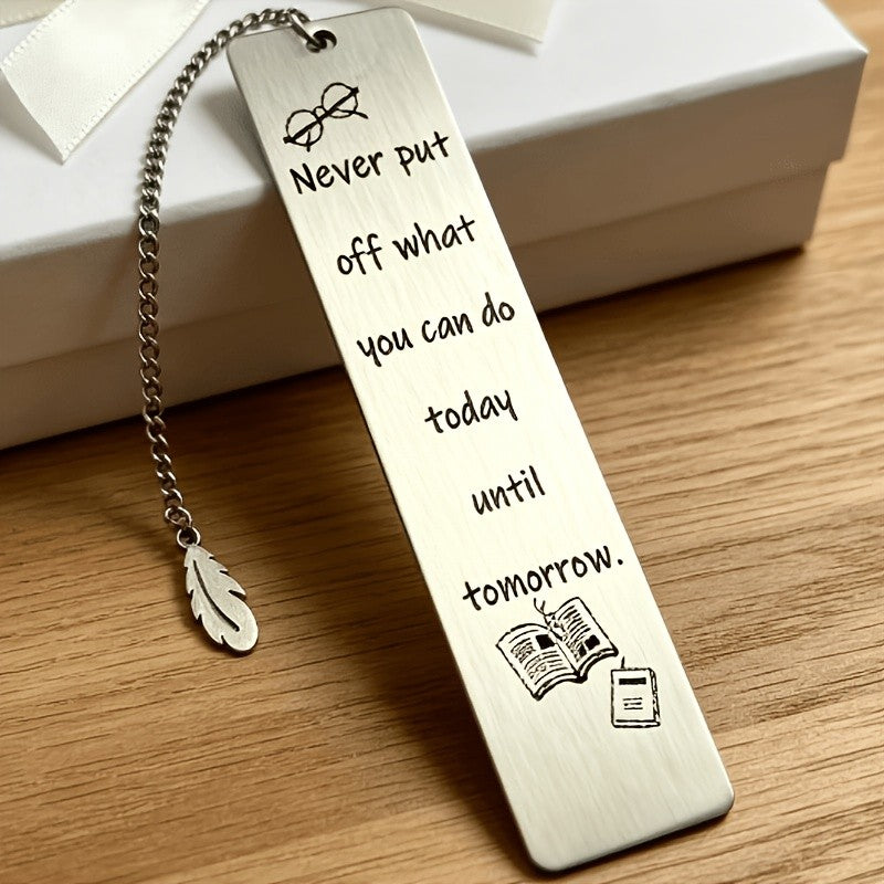 Glasses & Book Quote Bookmark