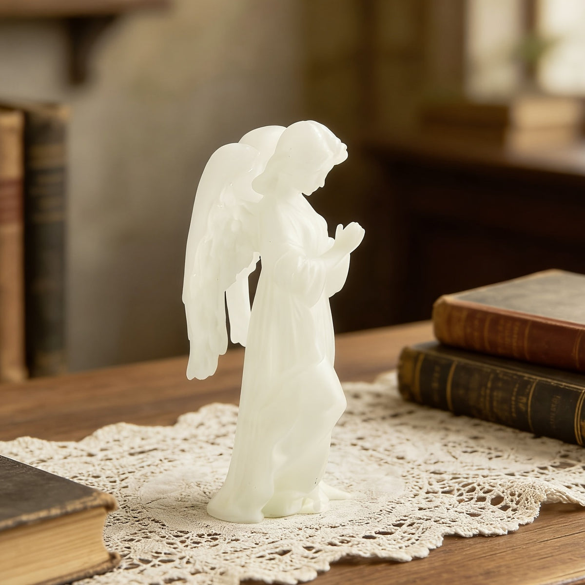 Glowing Angel Statue