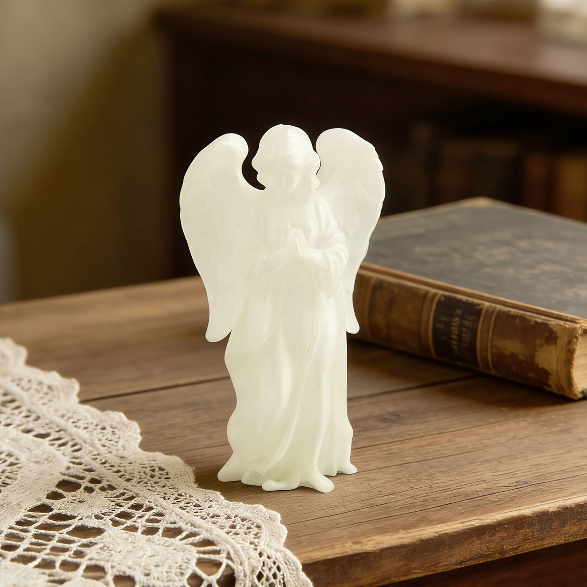 Glowing Angel Statue