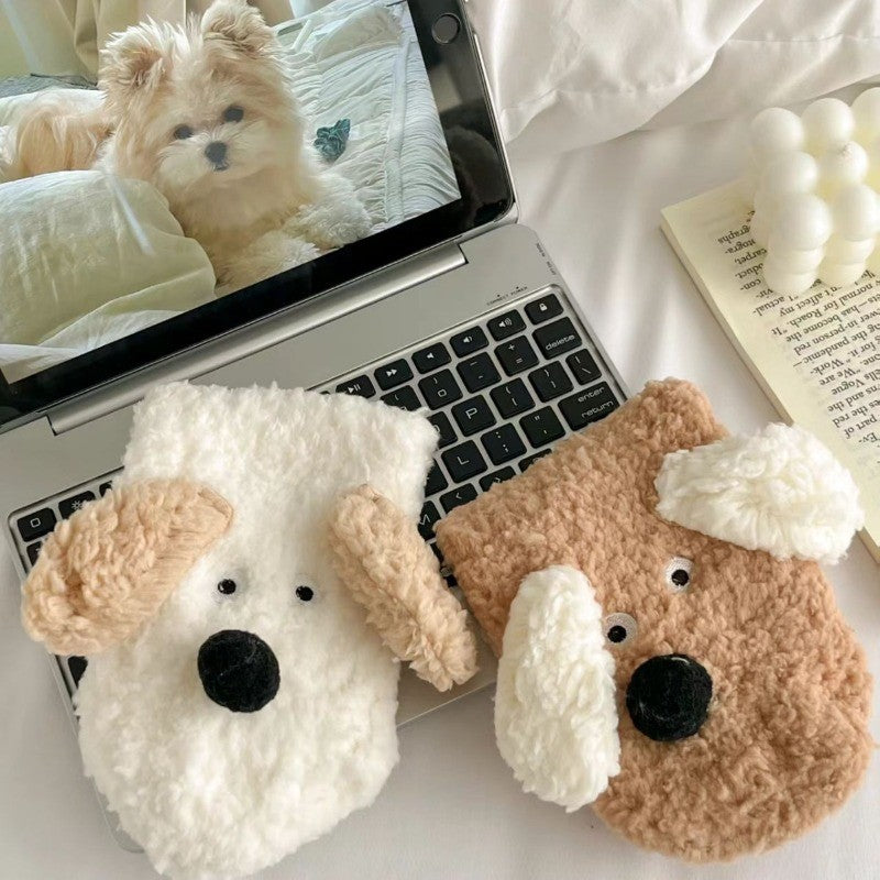 Puppy Face Plush Socks