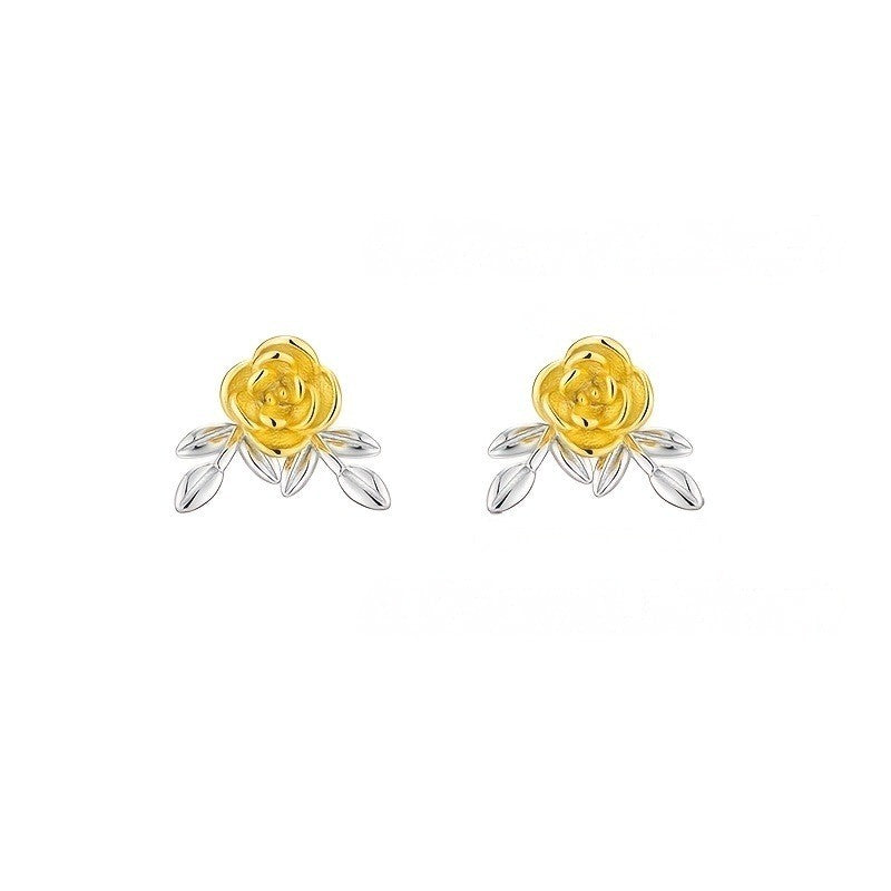 Rose Flower Stud Earrings