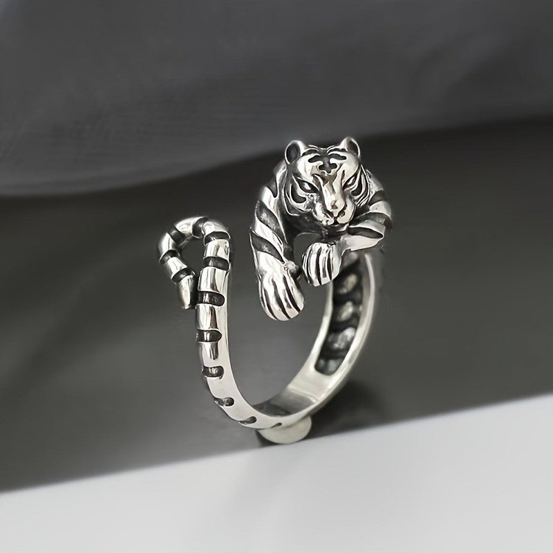 Striped Tiger Statement Ring