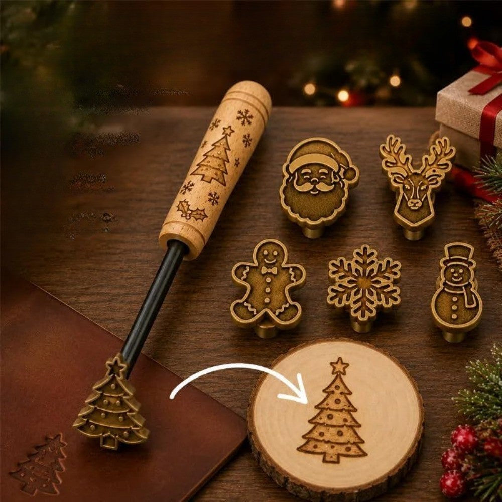 Holiday Motif Branding Stamp Set
