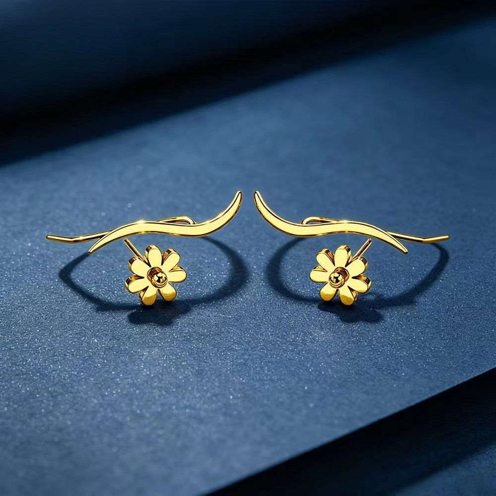 Floral Curve Earring Set