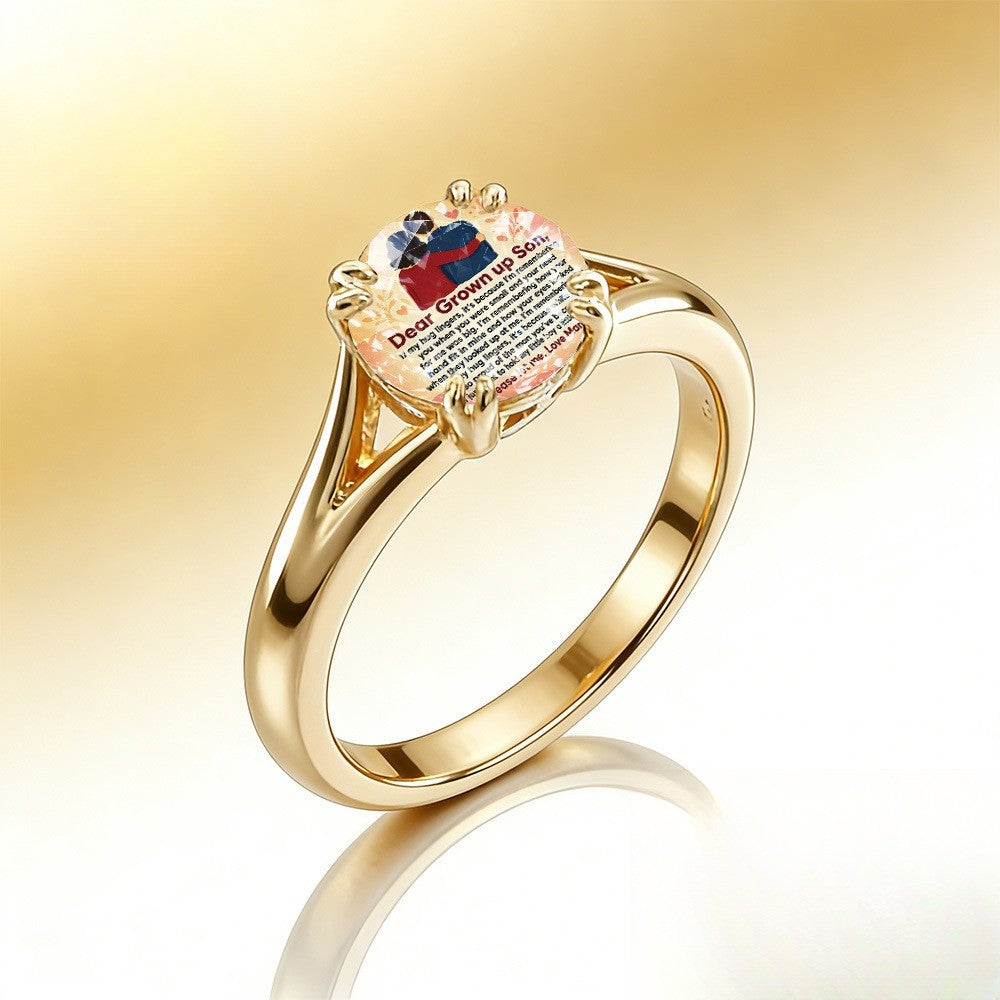 Mother and Son Hug Ring