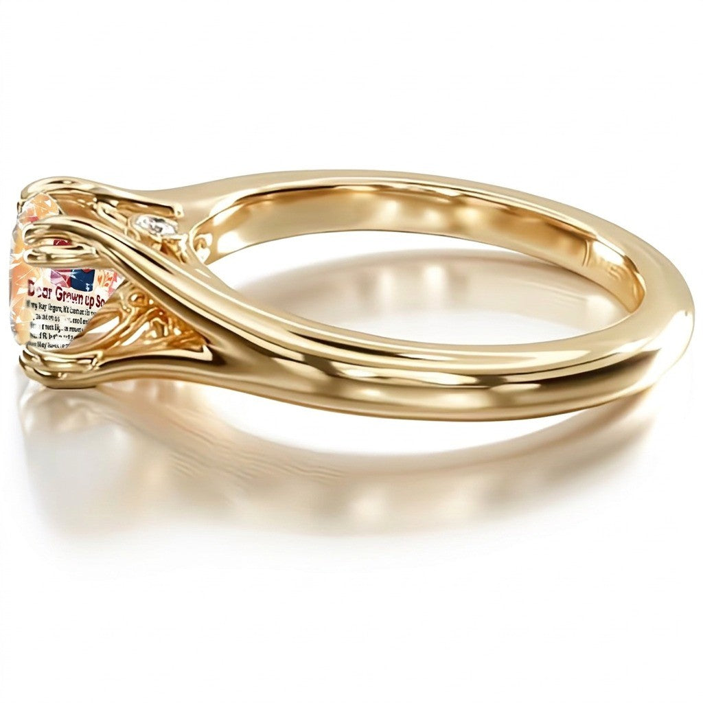 Mother and Son Hug Ring
