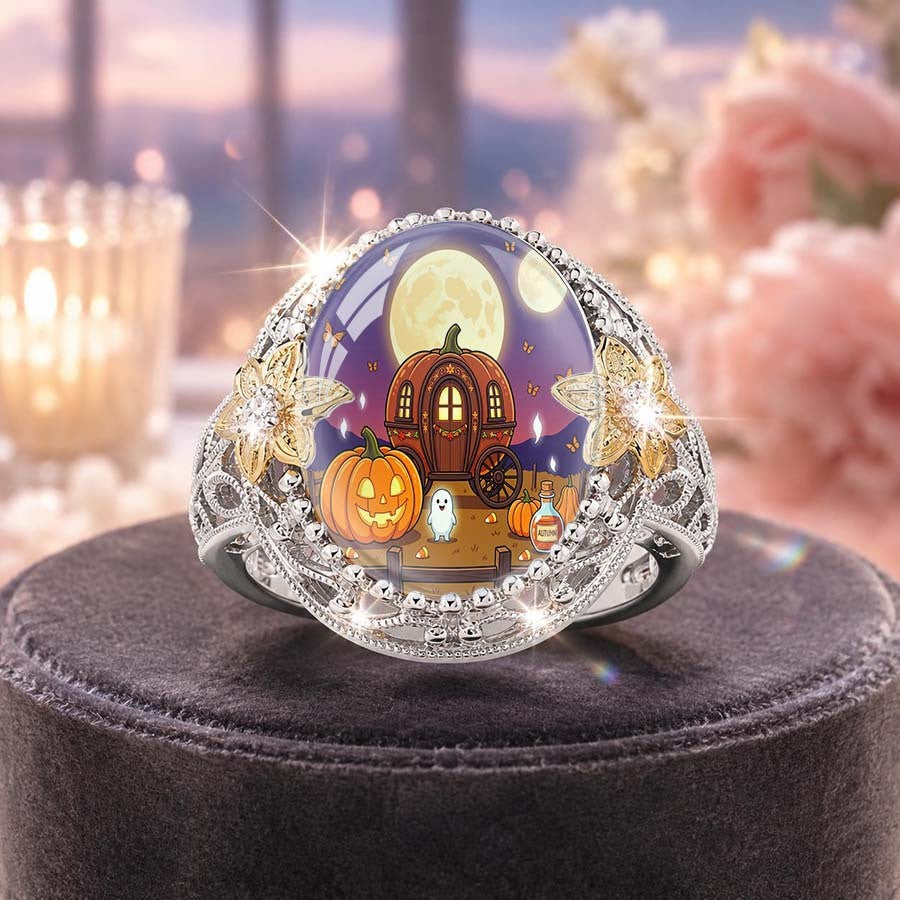 Pumpkin Carriage Dome Ring