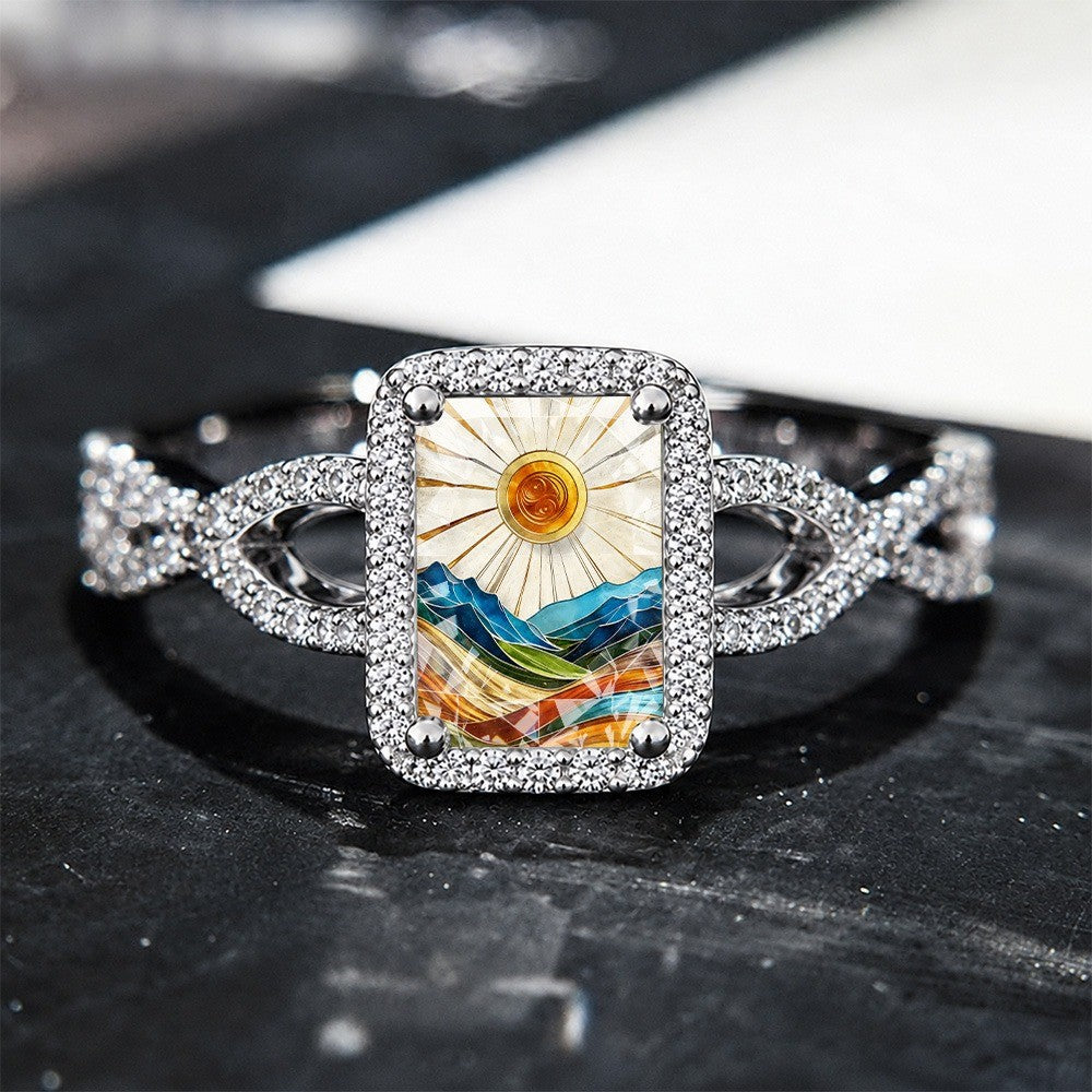Sunrise Mountain Square Ring