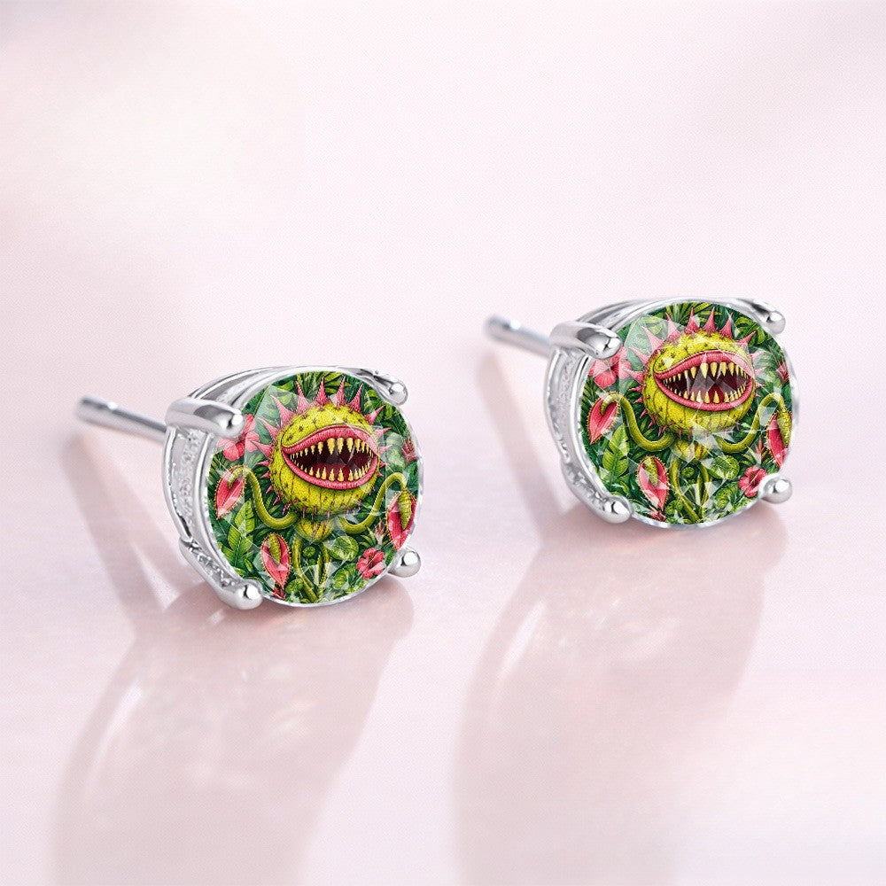 Carnivorous Plant Stud Earrings