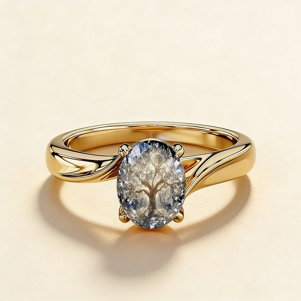 Tree of Life Oval Ring