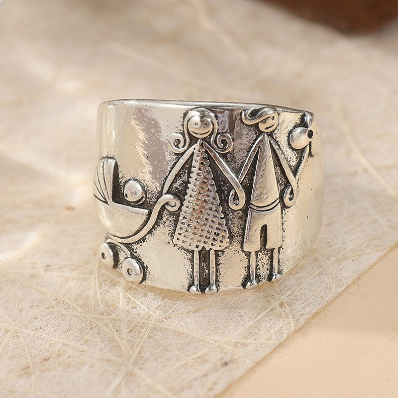 Happy Family Statement Ring