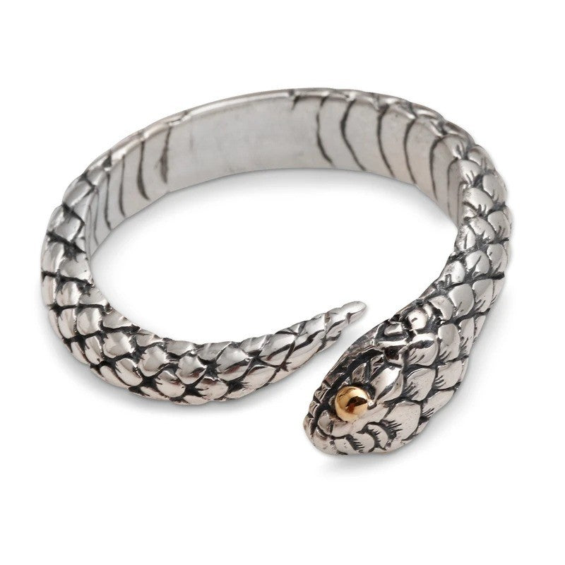 Textured Snake Wrap Ring