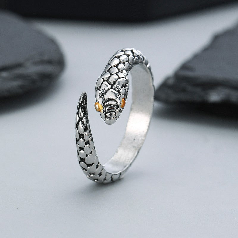 Textured Snake Wrap Ring