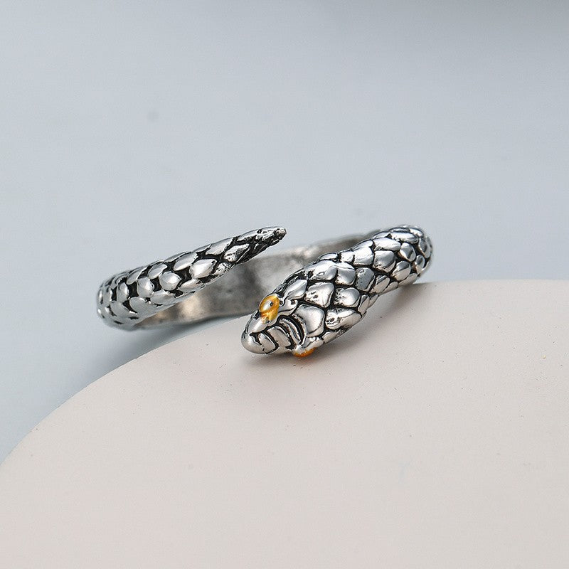 Textured Snake Wrap Ring