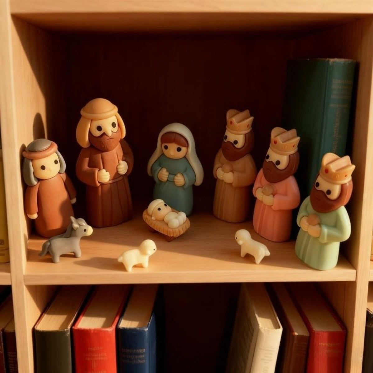 Resin Mini Nativity Scene Set