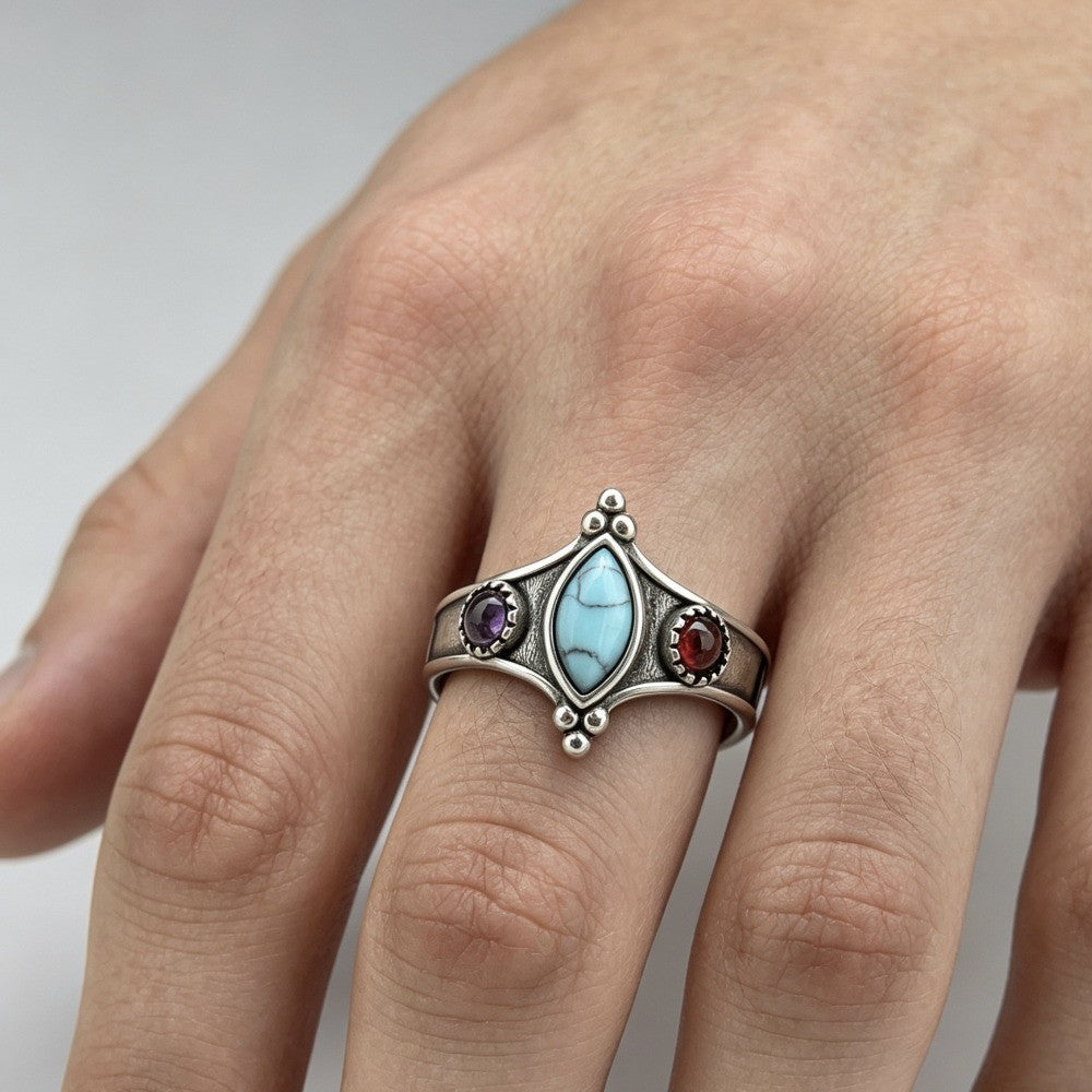Turquoise Marquise Stone Ring