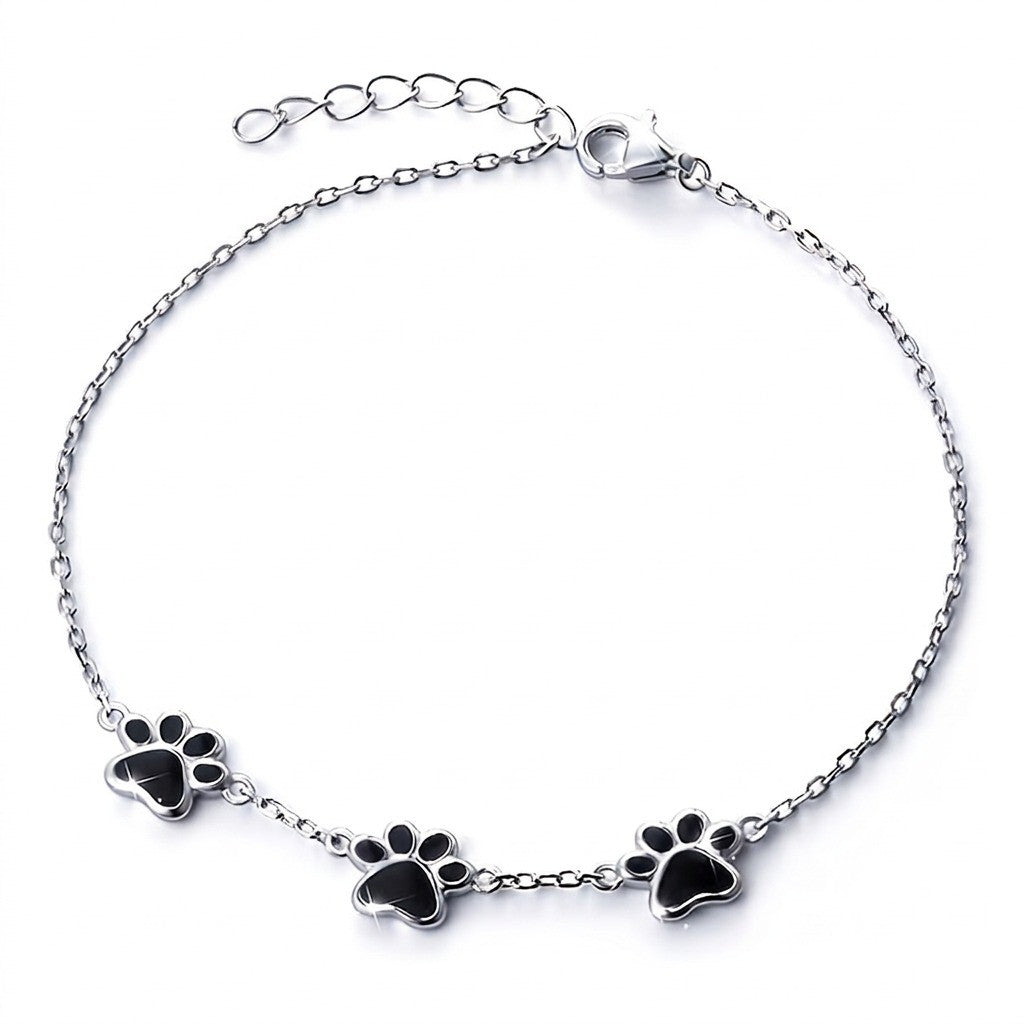 Paw Print Anklet