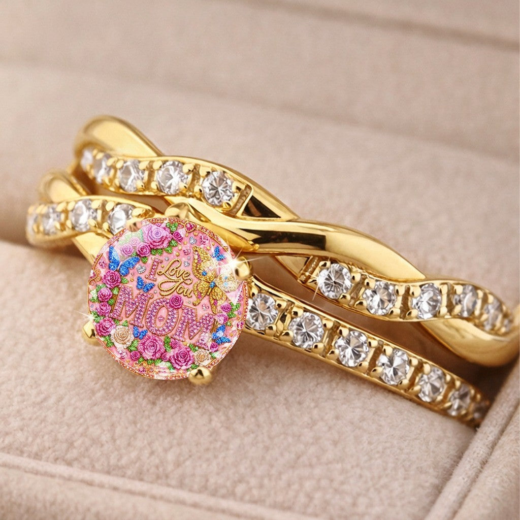 Twisted Floral Mom Ring