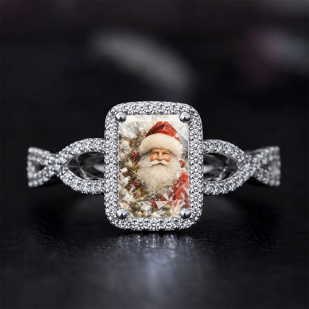 Square Santa Claus Ring