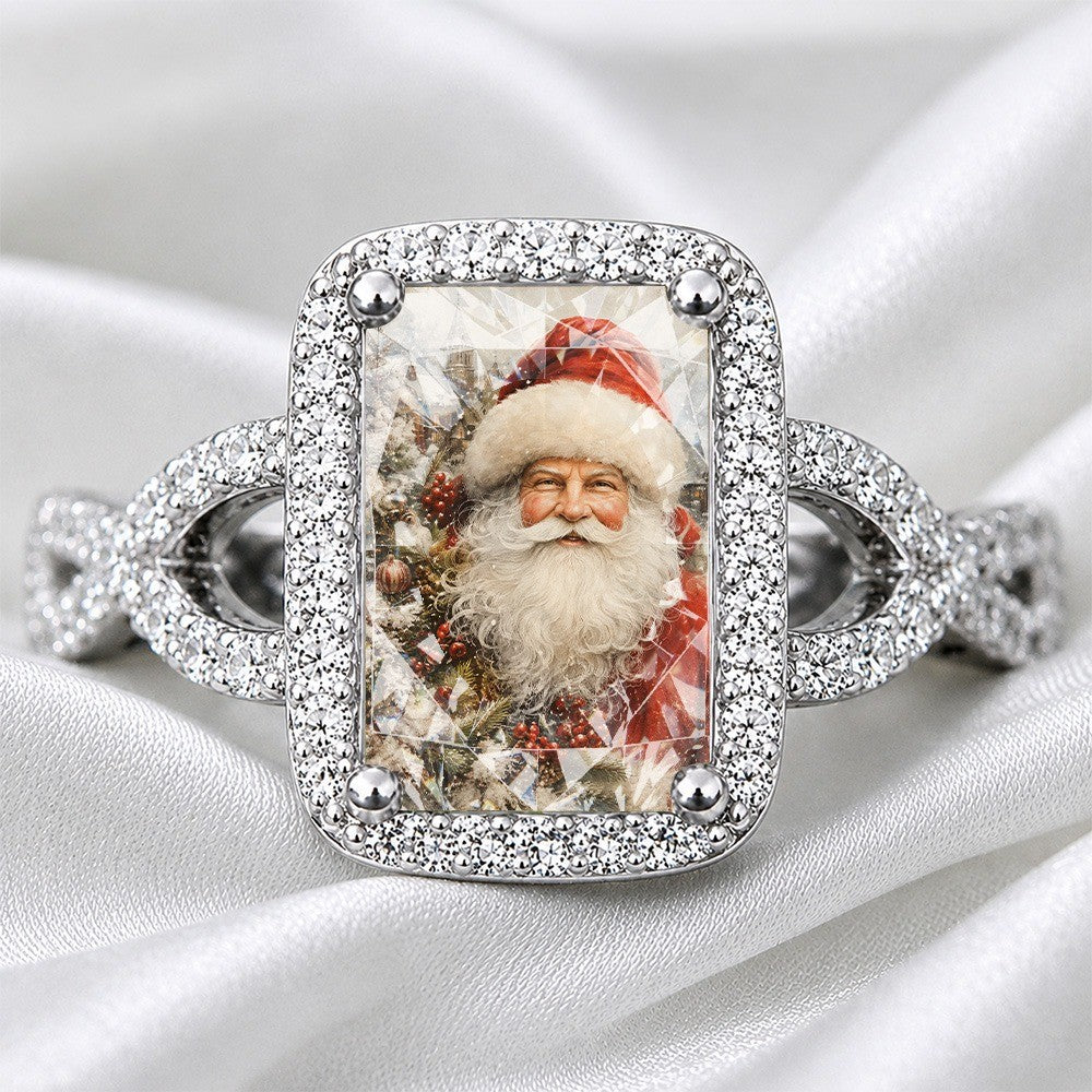 Square Santa Claus Ring